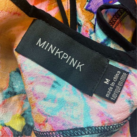 MINKPINK Teen Daisies Multicolor Shift Dress - Size Medium - Picture 7 of 7